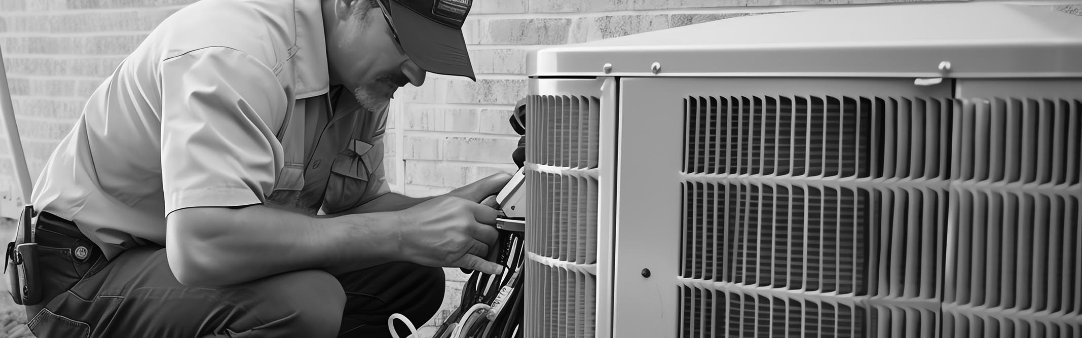 HVAC technician providing fall maintenance services