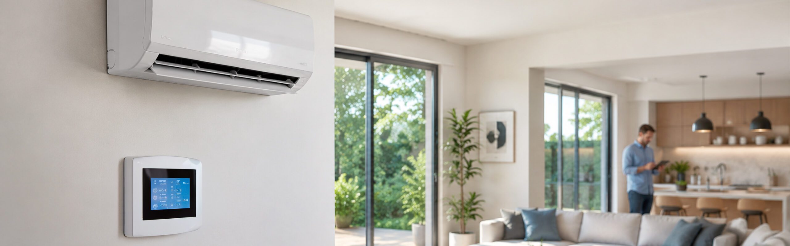 Inside of a home with smart control